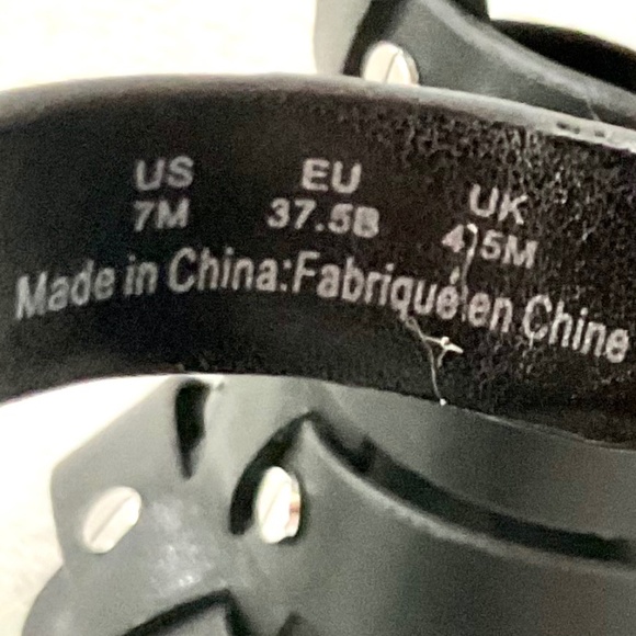 DKNY  BRIA SLINGBACK SANDAL Studded Strappy open toe  Leather Gladiator Size 7M - Picture 8 of 15